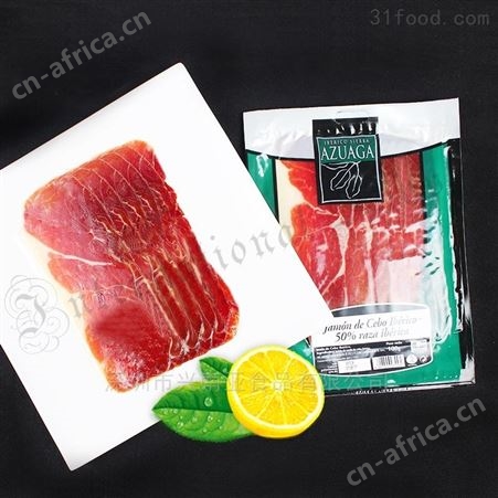 西班牙进口黑毛猪后腿切片100g即食生火腿