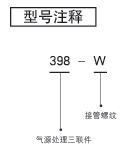 气源处理三联件398系列型号注释