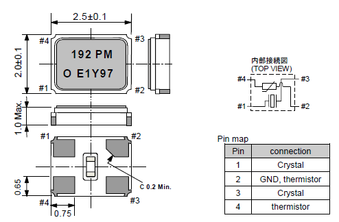 爱普生EPSON热敏晶振FA-20HS 19.2MHz规格参数及使用说明 爱普生EPSON热敏晶振FA-20HS 19.2MHz规格参数及使用说明