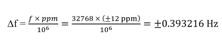 晶振精度PPM误差计算方法 晶振精度PPM误差计算方法
